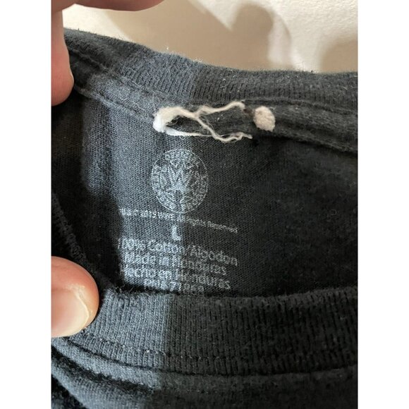 Vintage WWF Raw 90s Wrestling Black Front Print T-Shirt LARGE - Picture 6 of 11